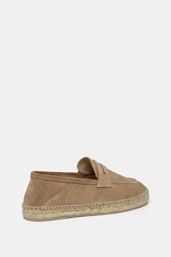 Loafers Espadrilles Beige Men's Suede Shoes 3