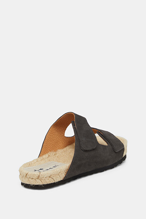 Touch Strap Nordic Anthracite Suede Men's Slippers 3