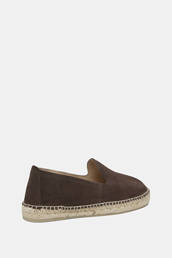 Flat Espadrilles Coffee Men's Suede Shoes 3