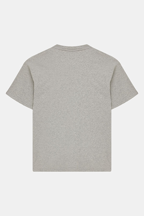 Relax Pattern Light Gray Printed T-Shirt 2