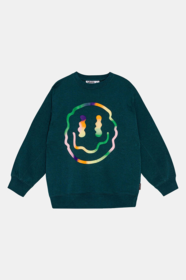 Dark Green Hooded Kids Sweatshirt
