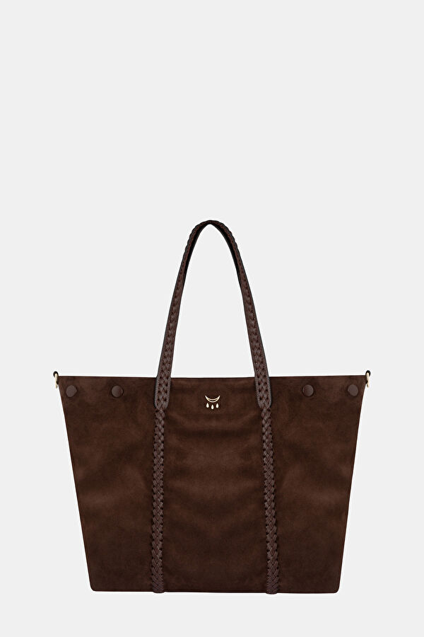 Hemithea Dark Brown Leather Bag