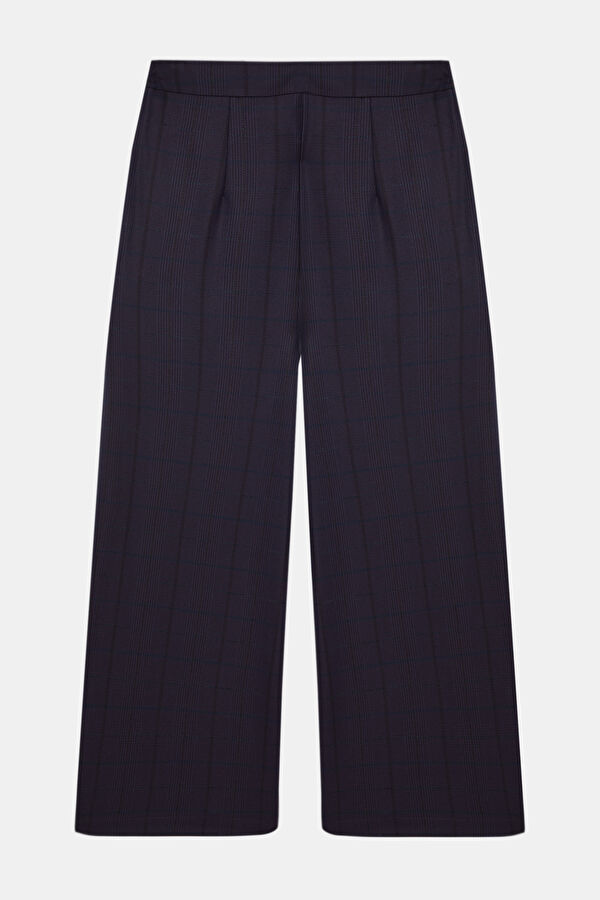 Navy Blue Wide Leg Women's Trousers 2