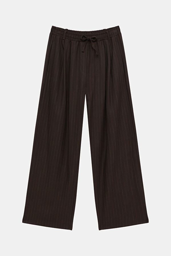 Coffee Wide Leg Women's Trousers