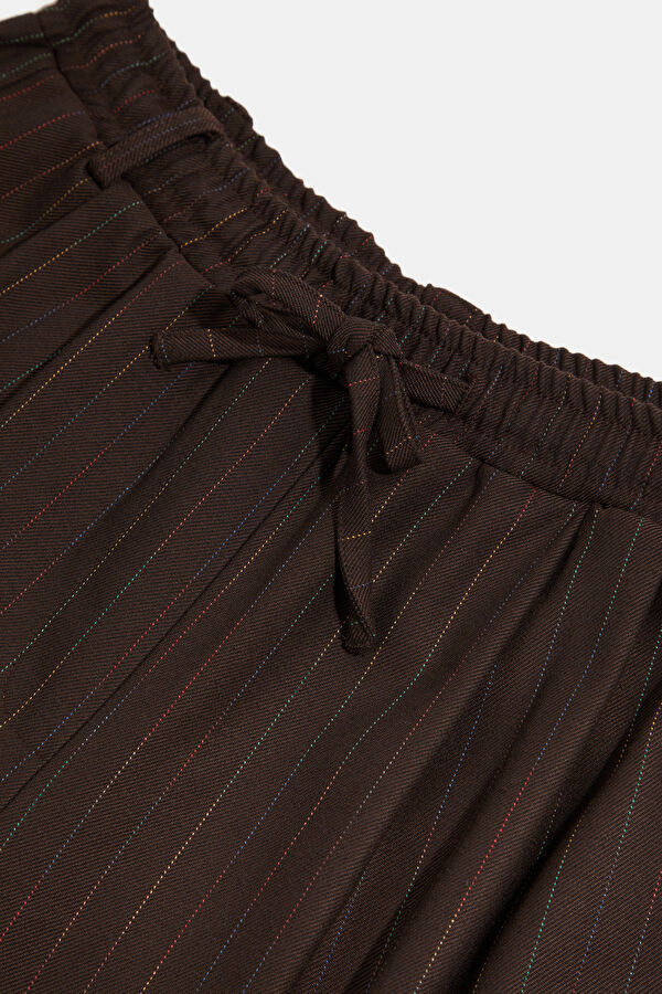 Coffee Wide Leg Women's Trousers 3