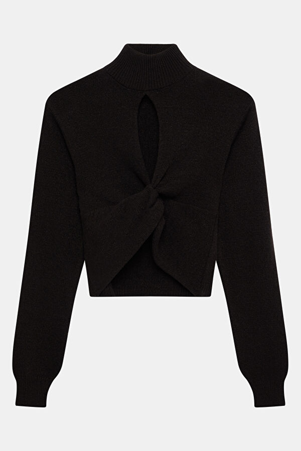 Black Knitted Women's Sweater