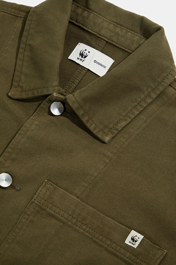Giraffe Design Organic Unisex Men's Jacket 9