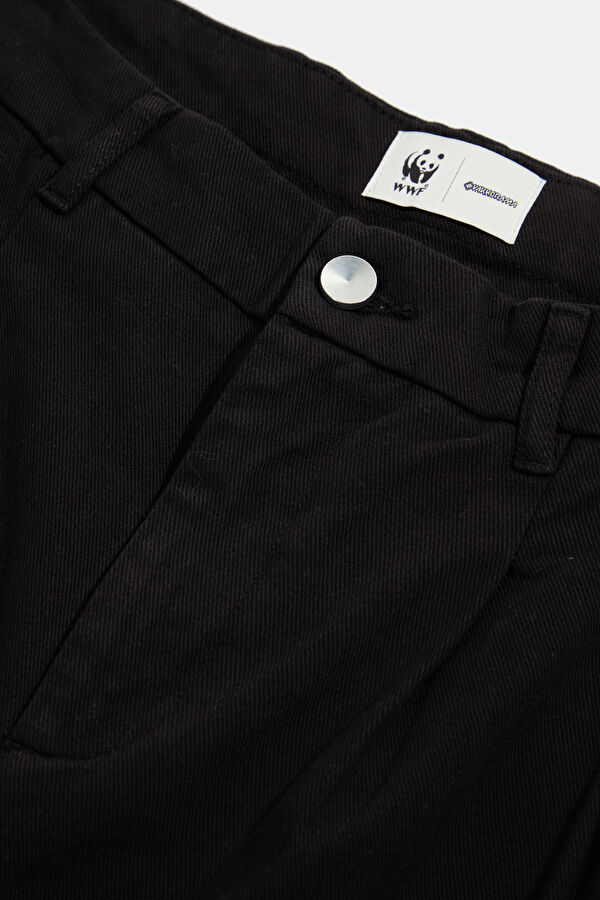 Tiger Pattern Organic Straight Unisex Men's Pants 8