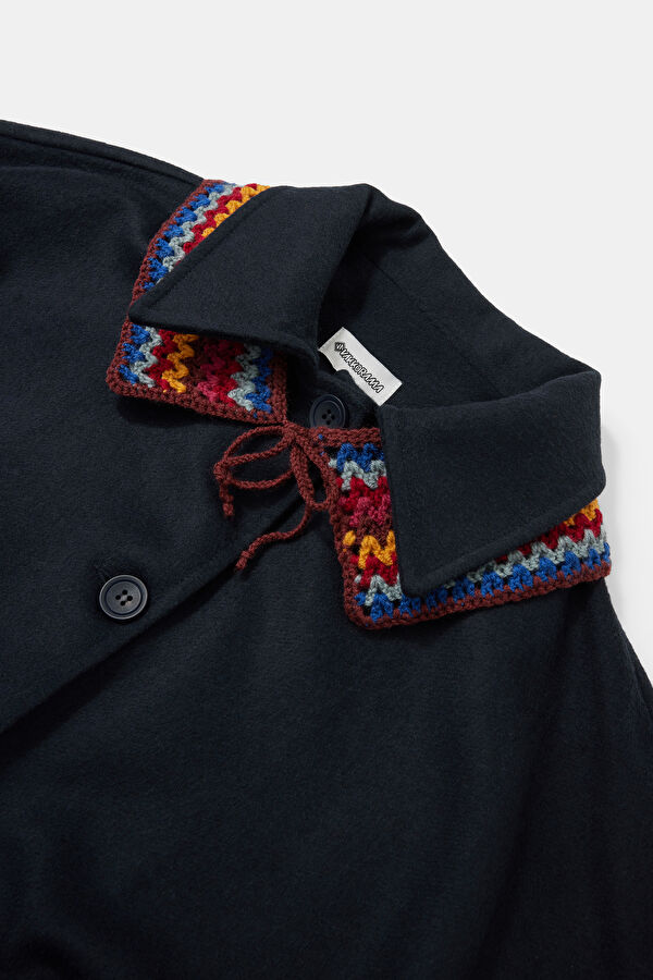 Navy Blue Women's Coat 3