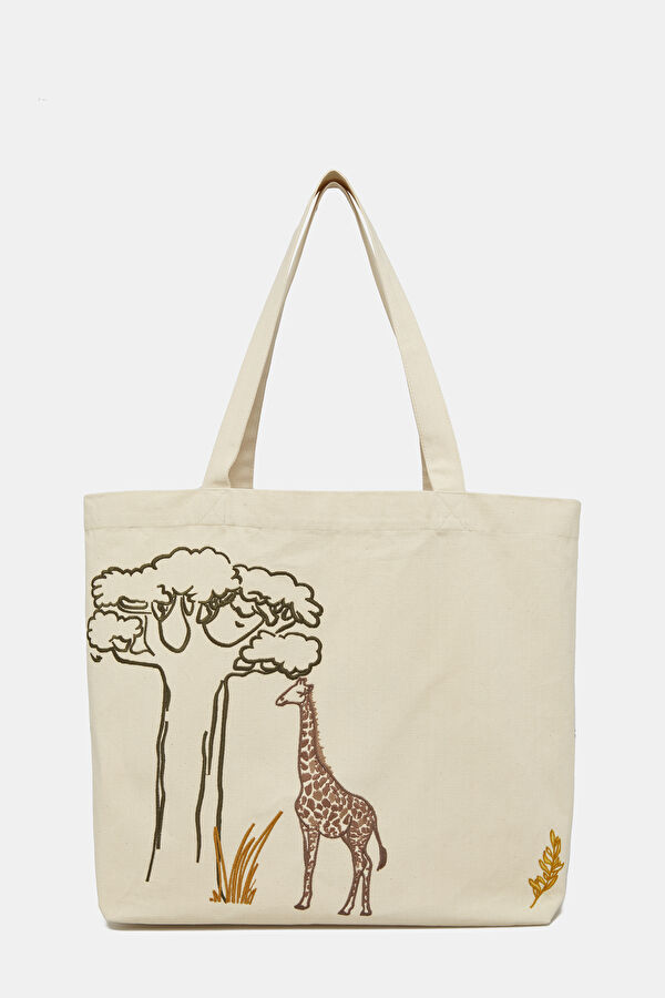 Unisex Tote Bag with Giraffe 2