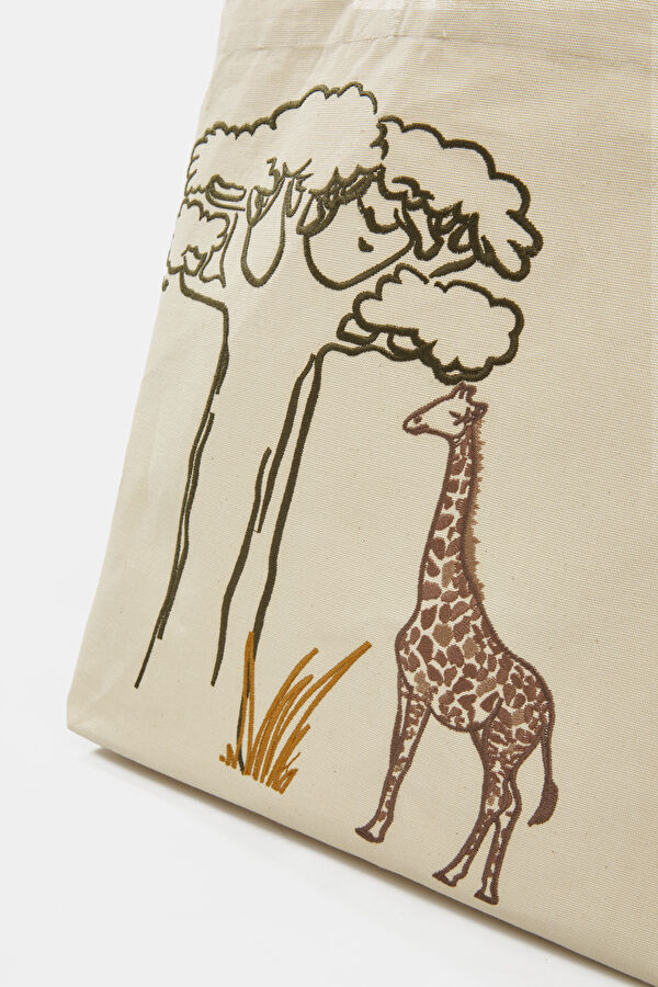 Unisex Tote Bag with Giraffe 6