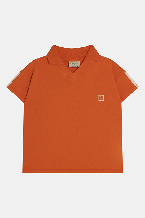 Turuncu Polo Yaka Çocuk T-Shirt