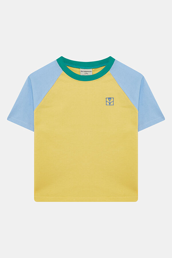 Yellow Crew Neck Printed Kids' T-Shirt