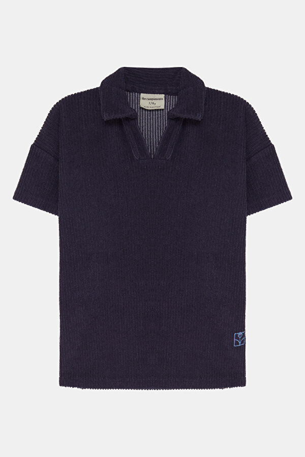 Lacivert Polo Yaka Çocuk T-Shirt