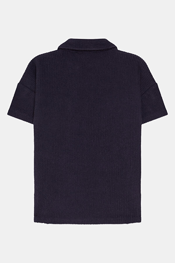Lacivert Polo Yaka Çocuk T-Shirt 2