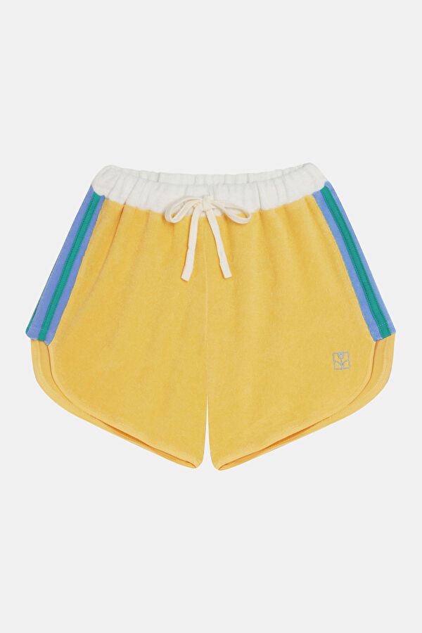 Yellow Patterned Kids' Shorts