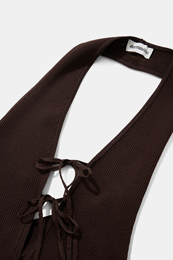 Coffee Long-Sleeved Women's Blouse 3