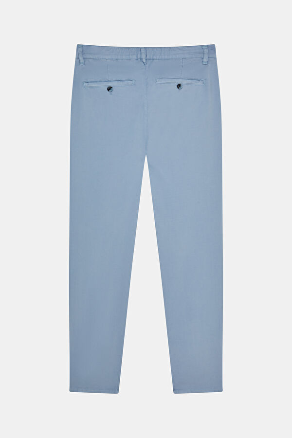 Blue Straight Leg Men's Trousers 2