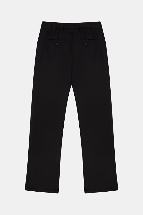 Black Straight Leg Men's Trousers 2