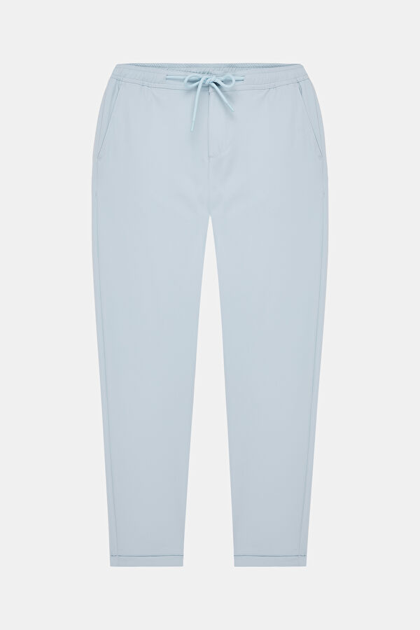 Light Blue Straight Cut Trousers 3
