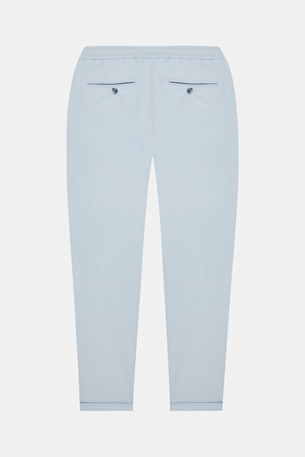 Light Blue Straight Cut Trousers 4