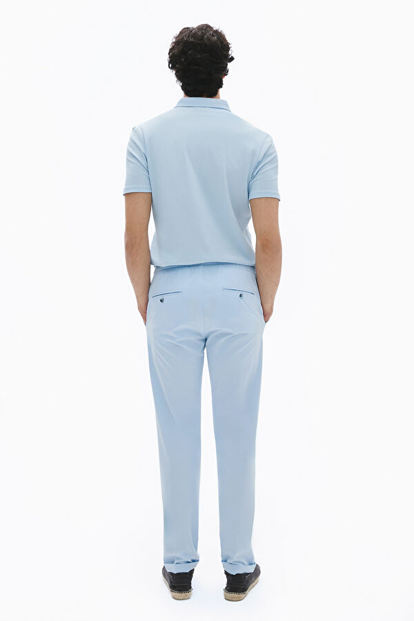 Light Blue Straight Cut Trousers 2