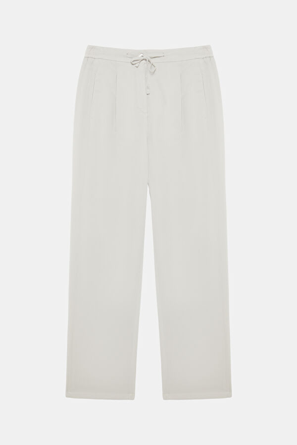 Mink Wide Leg Trousers