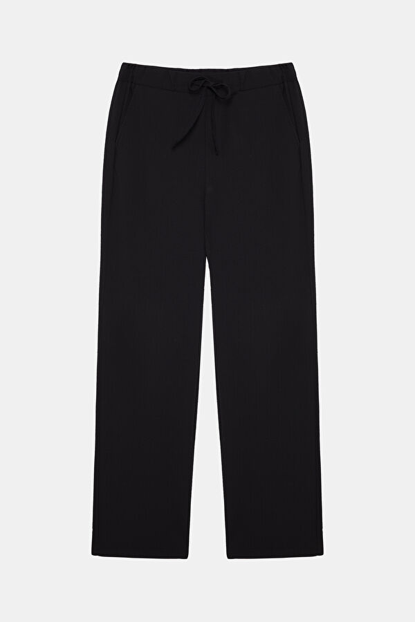 Black Wide Leg Women's Trousers