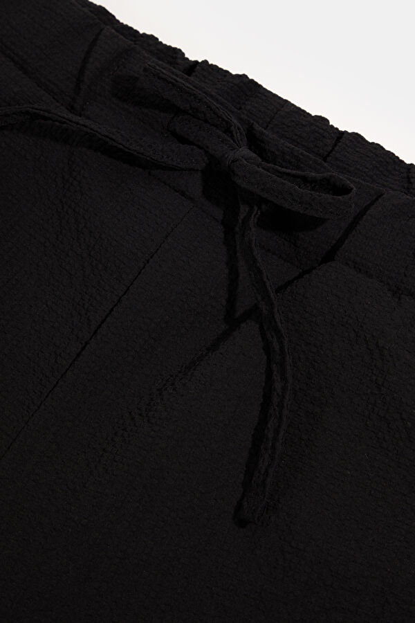 Black Wide Leg Women's Trousers 3
