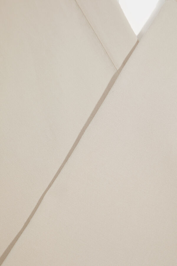 Beige Wide Leg Women's Trousers 4