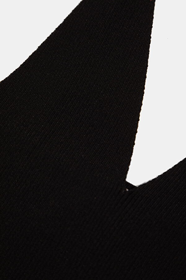 Black Strappy Women's Blouse 6