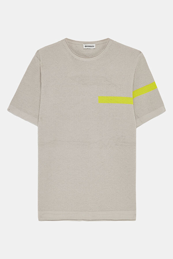 Grey Crew Neck Men's T-Shirt