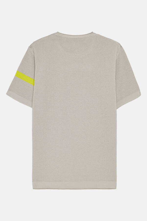 Grey Crew Neck Men's T-Shirt 2