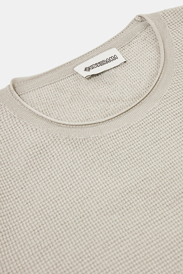 Grey Crew Neck Men's T-Shirt 3