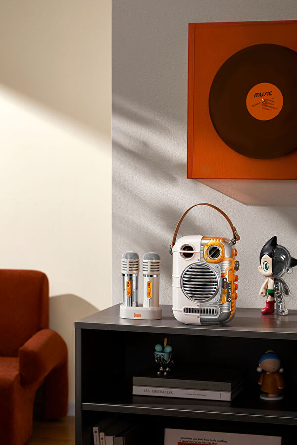 Spark Pro Çift Karaoke Mikrofonlu 80W Bluetooth Hoparlör 7