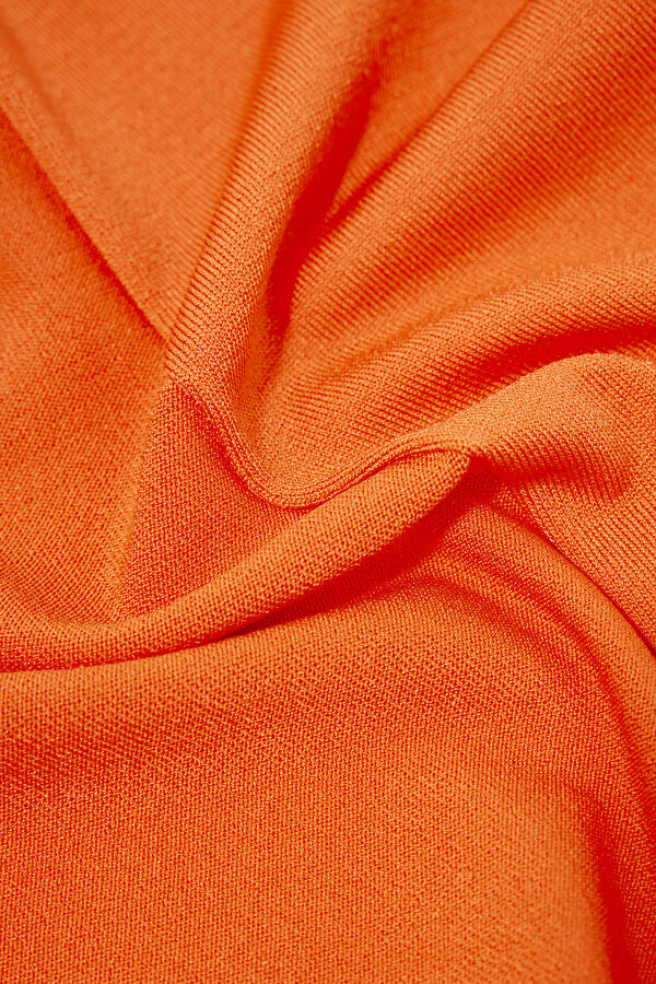 Orange Crew Neck Men's T-Shirt 7