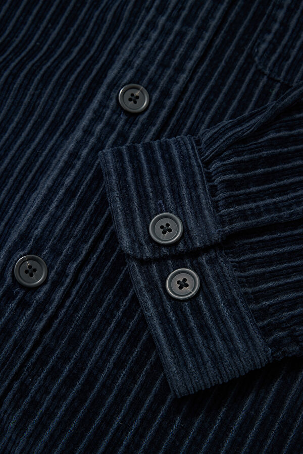 Relax Fit Navy Blue Men's Shirt 3