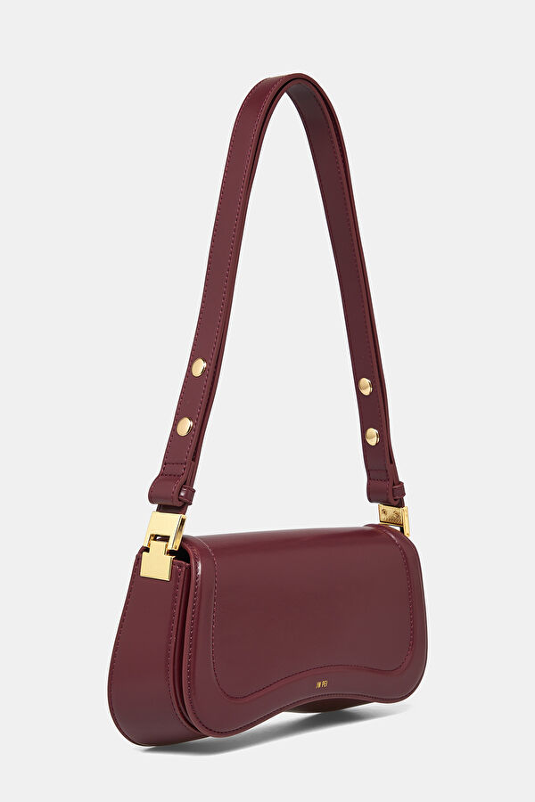 Joy Shoulder Bordo Kol Çantası 2