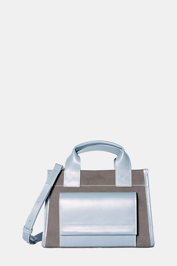 Stitched Pocket Mini Mink Bag