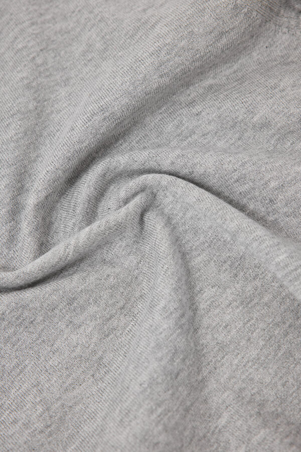 Grey Melange Knit Men's Sweater 4