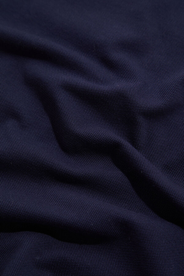 Navy Blue Polo Neck T-Shirt 8