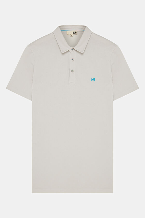 Grey Polo Collar Men's T-Shirt