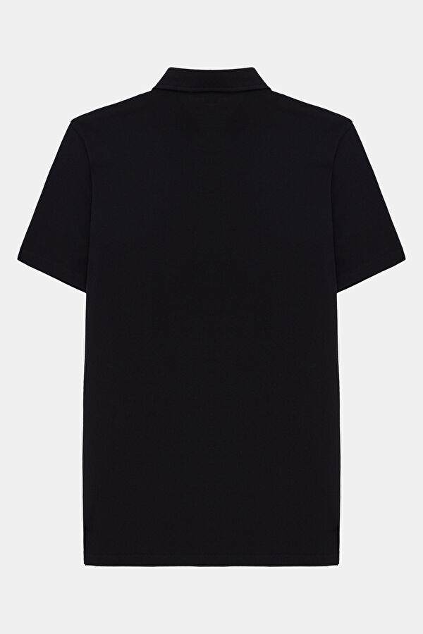 Black Polo Collar Men's T-Shirt 2