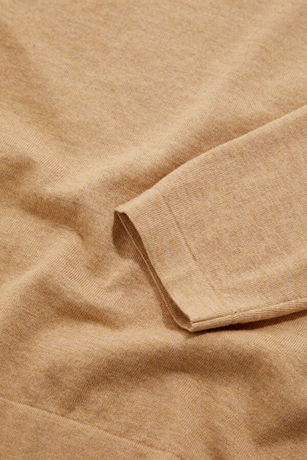 Beige Knitted Men's Sweater 4
