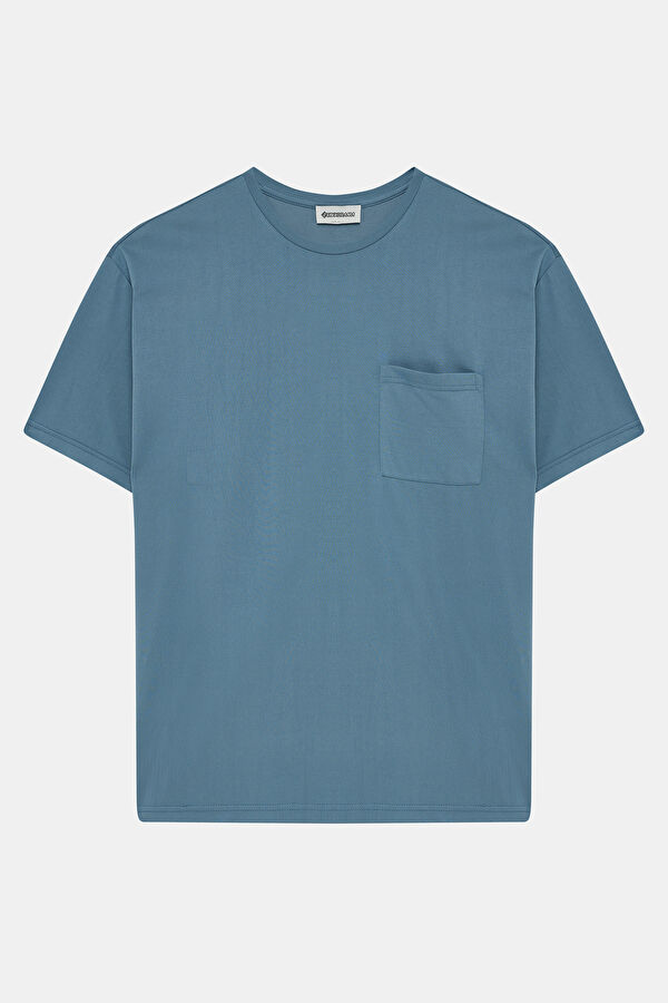 Indigo Crew Neck Men's T-Shirt