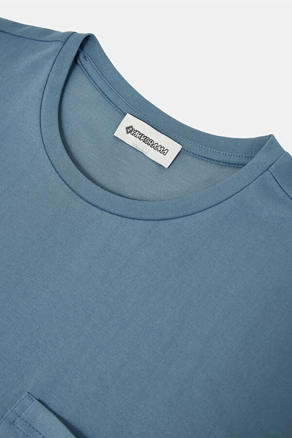 Indigo Crew Neck Men's T-Shirt 3