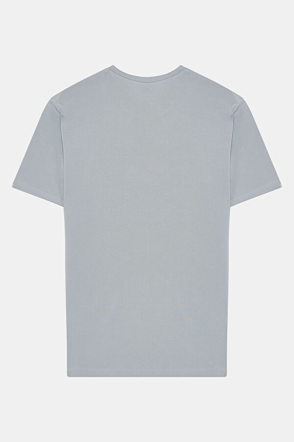 Grey Crew Neck Men's T-Shirt 4