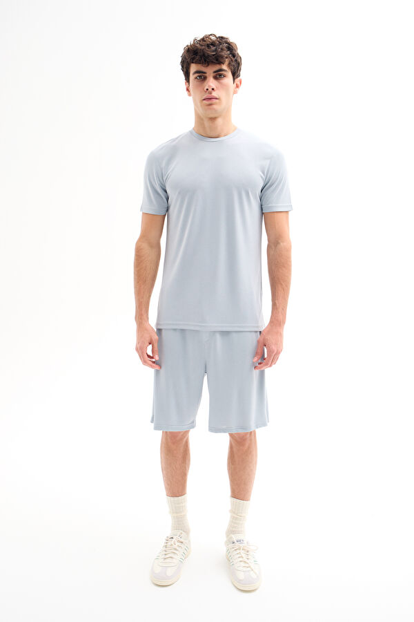 Grey Crew Neck Men's T-Shirt