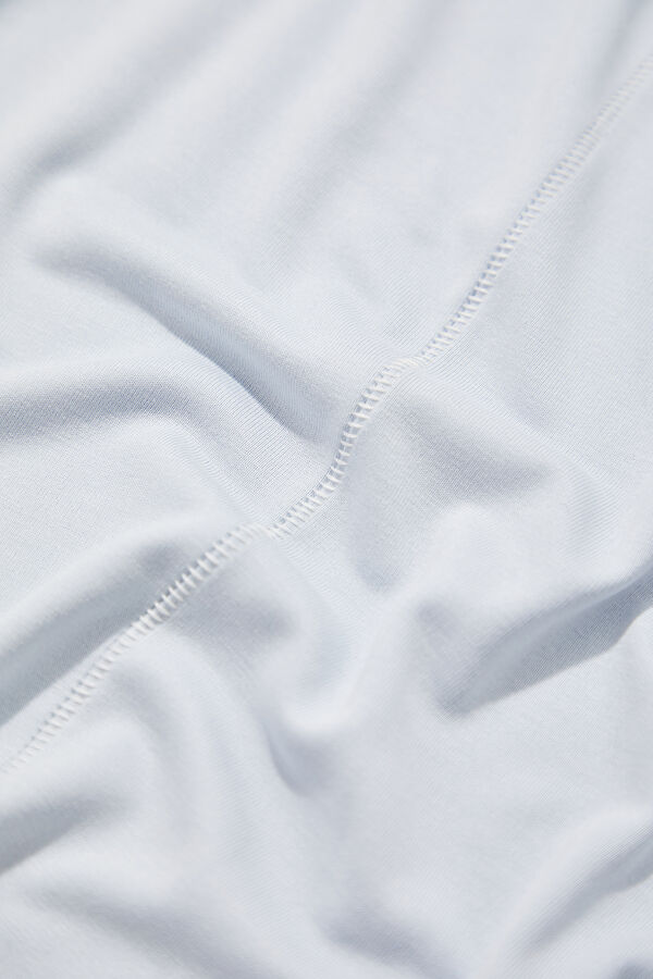 Ice Blue Crew Neck Men's T-Shirt 6