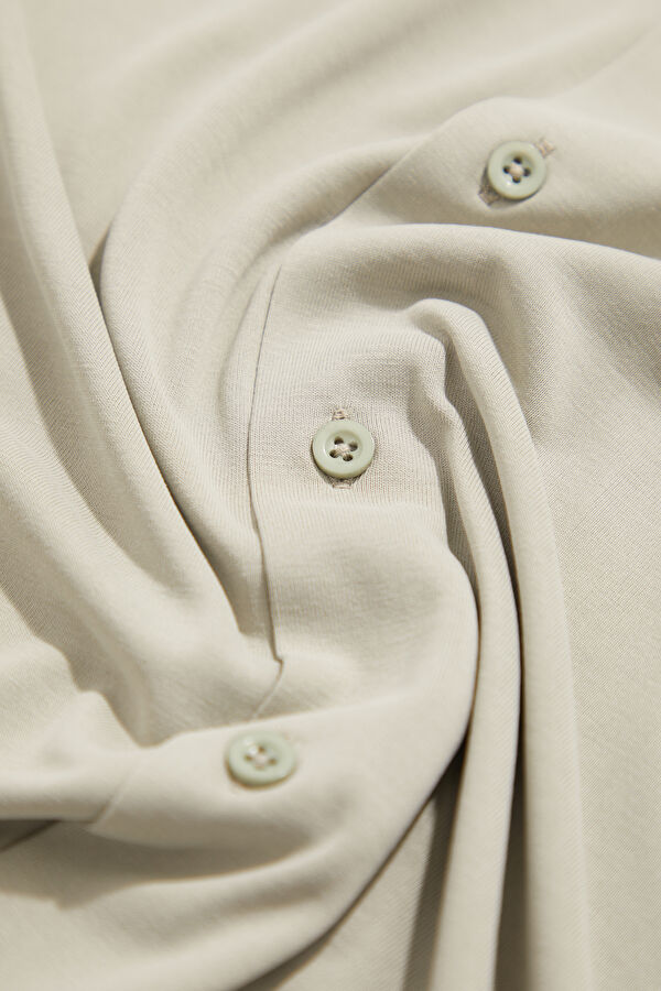 Khaki Resort Collar Shirt 6